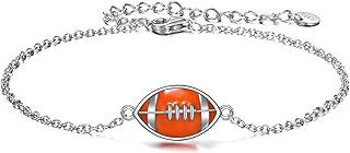 YFN Football Bracelet, Football Jewelry, Adjustable Unisex Football Bracelets - Football Gifts