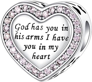 LUXILLA Love You Best Friend Grandma Wife Heart Charm 925 Sterling Silver Charms Fit for Bracelets Necklace Valentine's Day Mother's Day Jewelry Gift for Women Girls