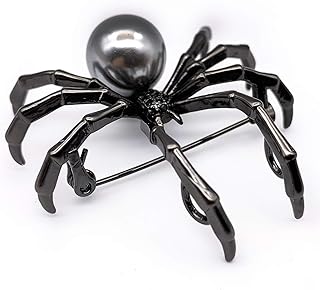 Stunning Vintage Austrian Crystal Spider Brooch with Pin Clasp, Designed with Micro Crystal Pave, Ideal for All Occasions