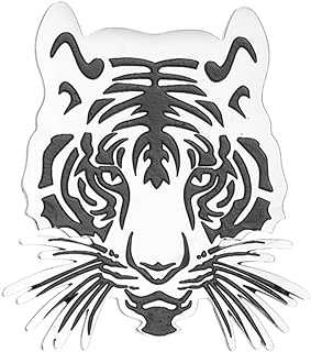 Holibanna Tiger Brooch Cartoon Brooch Pins Clothes Pin Clothing Decor Animal Breastpin Metal Brooch Pins Dress Badge Rhinestone Jewelry Tiger Badge Miss Lapel Metal Head Titanium Steel White