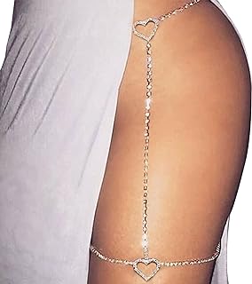 Women's Ravishing Rhinestone Alloy Body Chain with Tassel Pendant Detailing - Versatile Leg & Waist Accessory