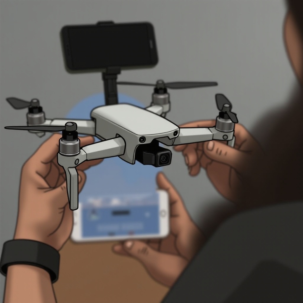 dji mini 4 pro mit handy verbinden