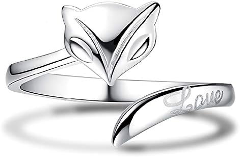 Cute Animal Cat Ring Or Foxes Cat Claw Adjustable Ring 18K Gold Plating Hypoallergenic Christmas Jewelry Gifts For Women With Box Packing