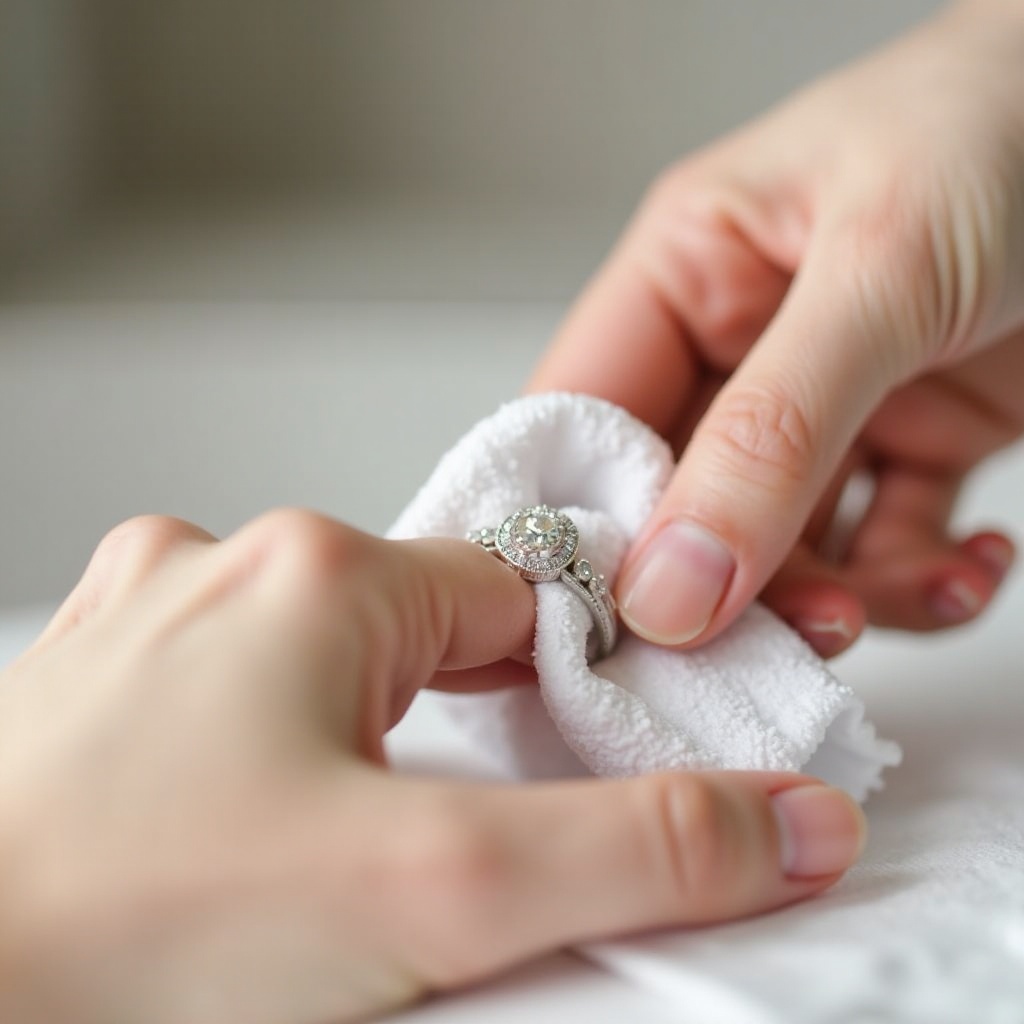 Comment nettoyer une bague en or blanc - Guide complet
