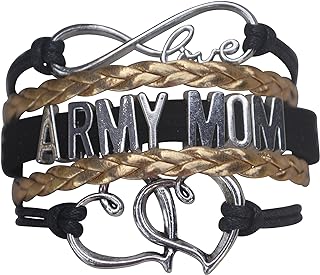 Lobster Claw Clasp Military Charm Bracelet, Alloy Jewelry for Proud Army Moms, Featuring Soldier Design