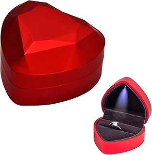 La Bague du Manège à Bijoux, Taille Unique, avec Écran LED et Style Luxueux, Idéale pour Mariages et Fiançailles, pour Filles et Femmes
