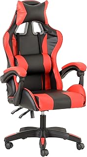 Baroni Home Gaming-Stuhl für PlayStation, ergonomischer Bürostuhl mit verstellbarer Rückenlehne, 55x55x83 cm, gepolstert und atmungsaktiv für lange Gaming-Sessions