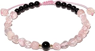 Wizock Spiritual Black Obsidian Beaded Anklet Protection Irregular Tumbled Stones Ankle Bracelets for Women Boho Beach Foot Chain Jewelry