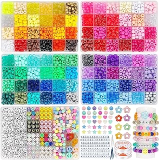 Premium Acrylic Kandi Bead Bracelets with Specialized Clasp for Adults, Customizable Rainbow/ Alphabet Design by MIIIM