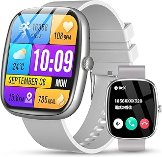 エスローバースマートウォッチ、1.83インチ大画面とBluetooth通話、130種スポーツモード、日常に最適な防水仕様とスタイリッシュデザイン。