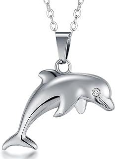 Dolphin Necklace Ocean Sea Life Pendant for Women girls