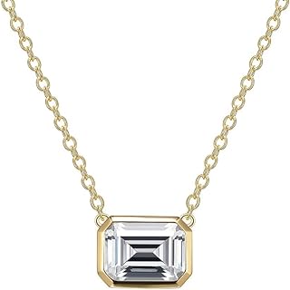 Spring Ring Clasp Cubic Zirconia Pendant Necklace - Cable Chain Sterling Silver Necklace for Women - 1.0-2.5 CT Heart-Shaped Cubic Zirconia - Day & Night Elegant Accessory