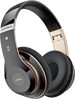 Lankey Sound Kabellose Over-Ear Bluetooth Kopfhörer mit 6 EQ Modi, 65 Std Spielzeit, HD Mikrofon, ideal für Outdoor, Reisen und Studium