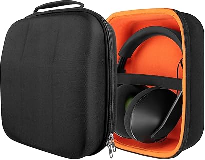 GEEKRIA Hartschalen-Tasche für beyerdynamic Kopfhörer, ultra-robuster Schutz mit internem Netzfach, ideal für DT-1990 pro und Amiron, 23.5x20.5x11.5 cm