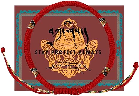 Authentic Blessed Tibetan Monks Buddhism Protection Ankle Bracelet for Women and Men with a Talisman