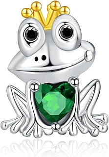 La Menars Animal Frog Rabbit Charm for 925 Sterling Silver for Women's Bracelets & Necklaces Dangle Pendant for Christmas Day Valentine's Day Mother's Day Gifts for Girls
