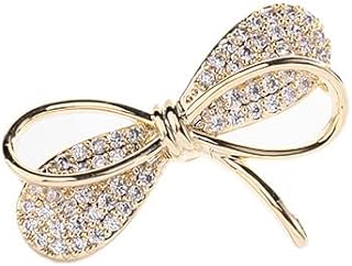 GUOXIAOMEI Bow Brooch Pins for Women Vintage Jewelry with Rhinestone Crystal for Wedding Party Gift Various Forms Lapel Pins Accessory for Sweater Shawl Cardigan Dresses