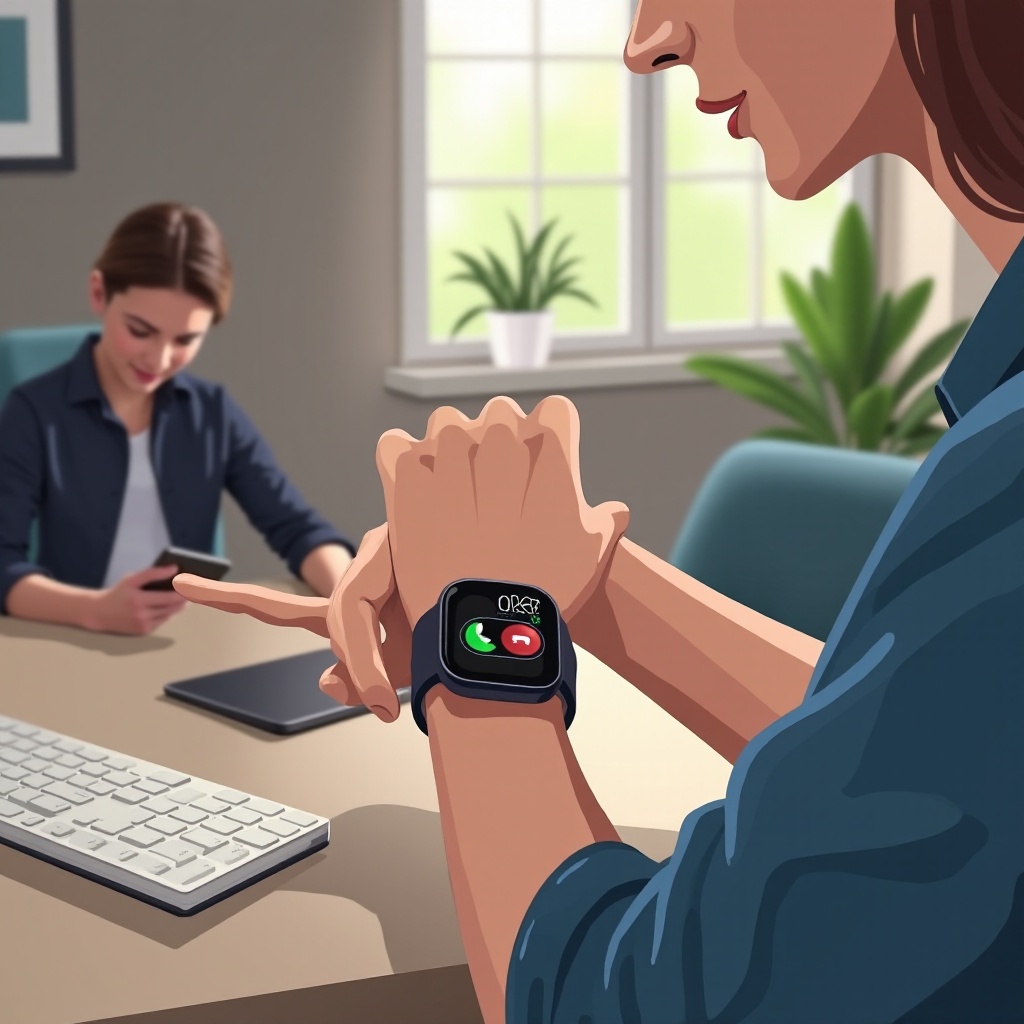 como responder llamadas desde el smartwatch