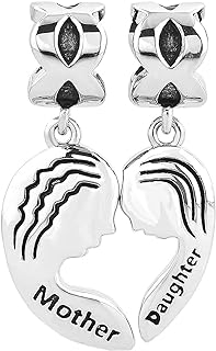 Charming Silhouette Bracelet with Copper Chain, Perfect for Mothers and Daughters - Heart Design Special Love Gift