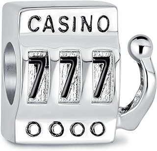 Travel Vacation Good Luck Casino Ace Of Hearts Poker Player Tourism Las Vegas Lucky Cards Slot Machine Dangle Charm Bead .925 Sterling Silver Fits European Bracelet