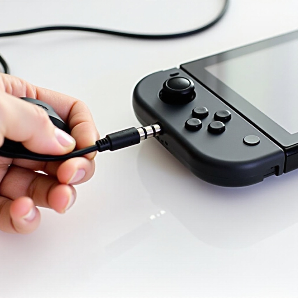 conectar auriculares con micro a nintendo switch