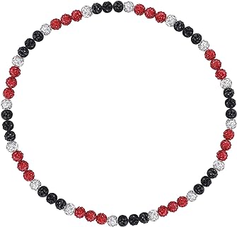 Philadelphia Phils Baseball Necklace For Men Women Baseballer Inspired Beaded Necklace Unisex Rhinestone Discoball Necklaces Jewelry-gift for baseball team lovers