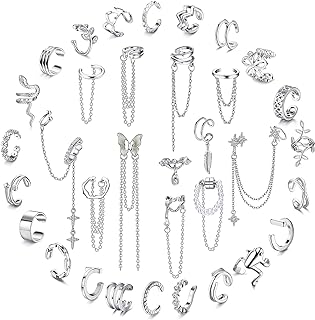 Florideco Ear Cuff Earrings Set for Women Adjustable Fake Earring Cuffs Non Piercing Earring Set Ear Jewelry Set