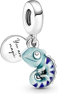 Color Guard Charm Bracelet with Silver Chain & Cubic Zirconia Gems, Ideal For Women - Dog & Ladybird Design