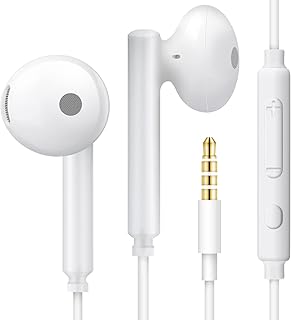 MAS CARNEY WH6 In-Ear Kopfhörer mit Kabel, Stereo Sound und Geräuschabschirmung, kompatibel mit MP3/MP4, Ipad, Honor, Huawei und Samsung Galaxy. Ideal für Musikliebhaber