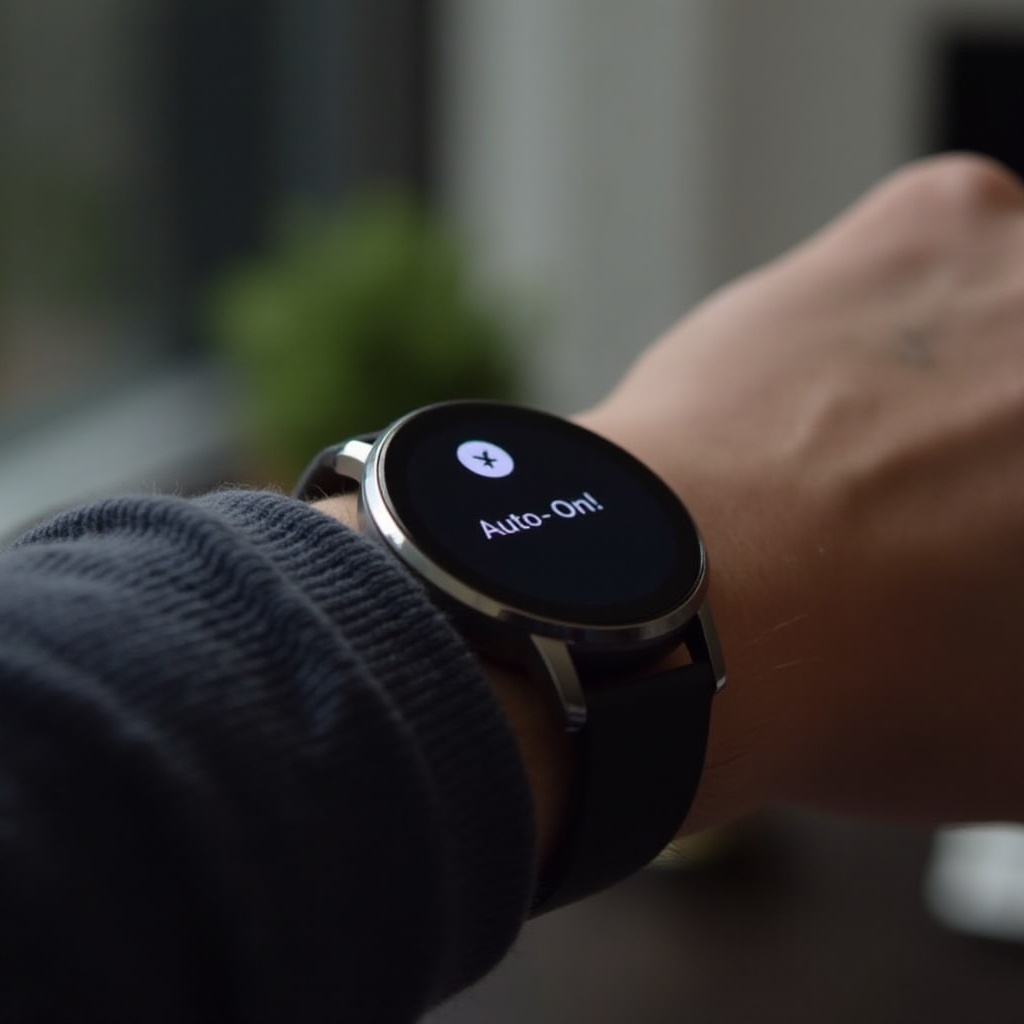 como hacer que mi smartwatch se encienda solo