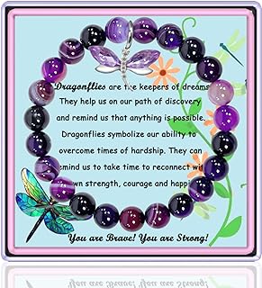 GIAYIER Dragonfly Bracelet for Women Dragonfly Charm Jewelry Dragonfly Lover Gifts Dragonfly Motivation Gifts for Mom Daughter Wife Granddaughter Best Friends