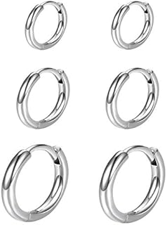 Sterling Silver Small Huggie Hoop Earrings with Hinged Hoop Closure for Women and Girls, Versatile Cartilage Piercing Jewellery Design