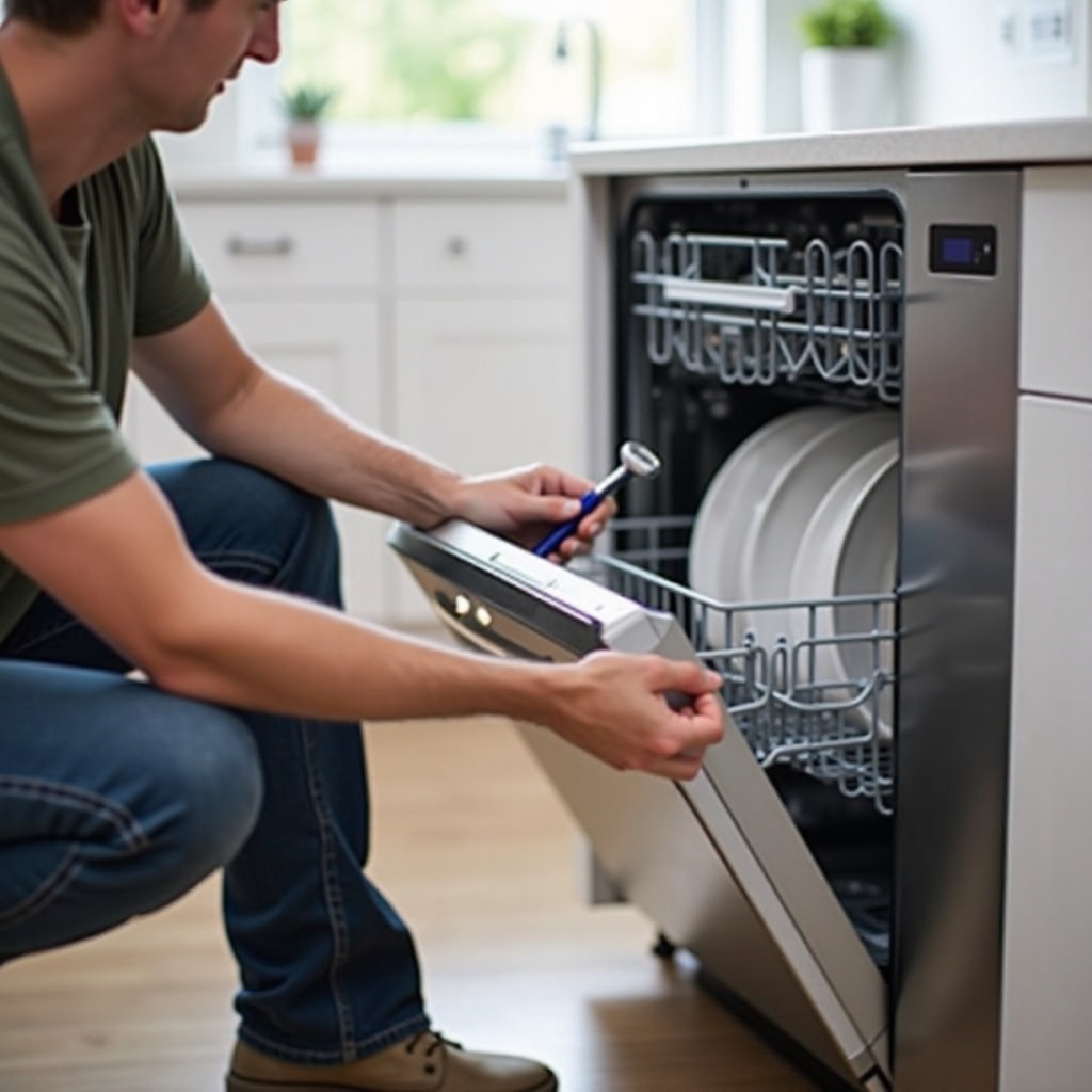 how to remove ge dishwasher