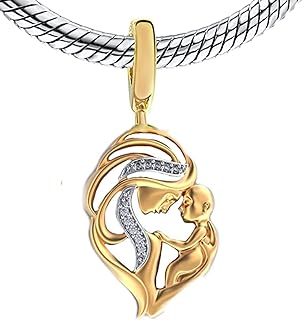 Mom Baby Mothers Day 925 Sterling Silver Charm Bead For Pandora & Similar Charm Bracelets