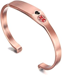 WelMag Women's Charm Adjustable Medical Alert ID Bracelets Free Engraving …