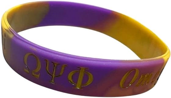 Omega Psi Phi Silicone Bracelet