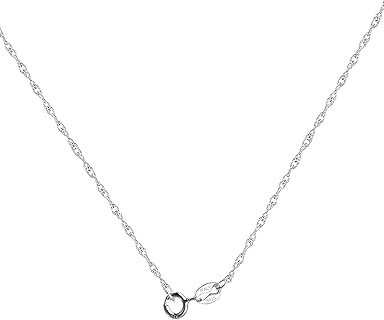 QH-Shop Collier Femme en Argent Sterling 925 pour Mari, Femme ou Petite Amie, Taille 45cm 1.2mm, Hypoallergénique et Sans Nickel, Idéal pour Cadeaux Anniversaire