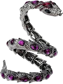 Women's Stunning Crystal Snake Bracelet in Alloy & Acrylic | Versatile Box Chain Design | Fits 6.5 - 8 Inch Wrist