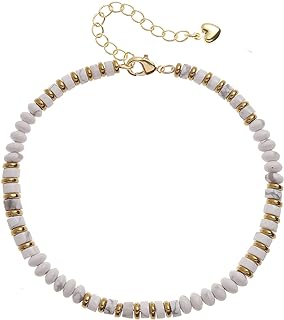 XIJIN Natural Stone Beaded Bracelets for Women Handmade Beach Boho Beads Bracelet Jewelry Gift for Her