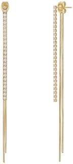 18K Gold Plated Stainless Steel Snake Chain Tassel Dangle Earrings for Women, Versatile Drop Earrings for Daily Wear and Special Occasions