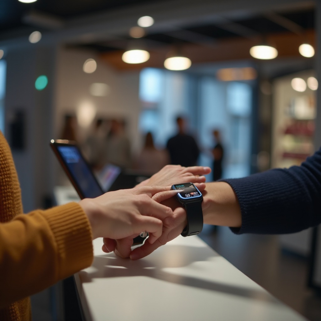 Paiement facile avec montres connectées