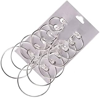 AJ DEFIRO 6 Pair Hoop Earring Set Stainless stud Earring Women Jewelry Silver Tone