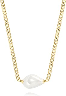 Natural Scallop Shell /Conch / Gold Plated Circle Pendant Necklace for Women 18K Pated Gold Chain Summer Jewelry Gift