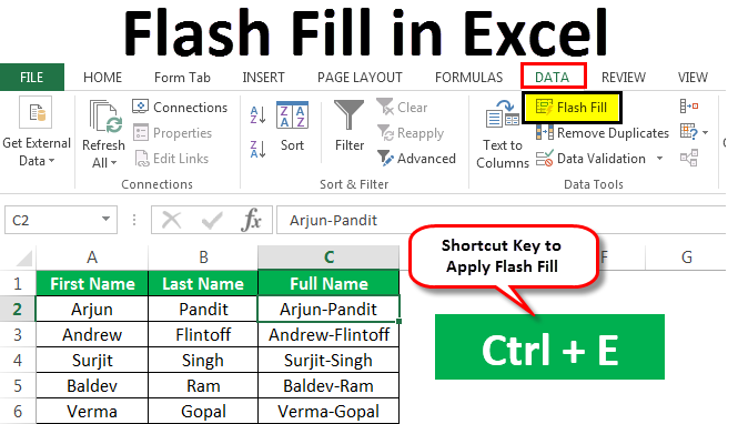 Decoding Excel: Mastering the Keyboard Shortcut for Flash Fill