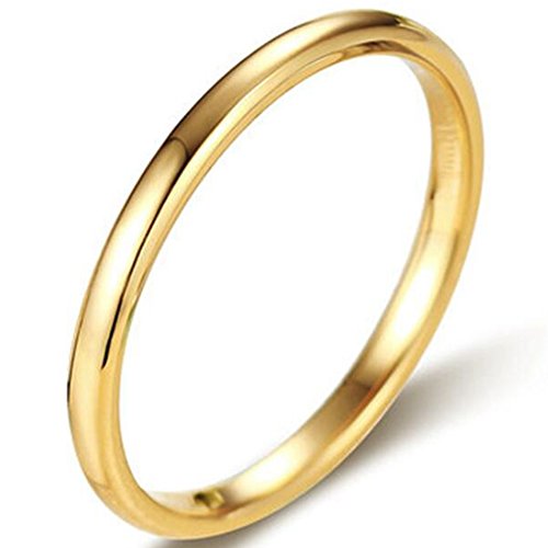 Jude Jewelers 2MM Tungsten Carbide Stackable Ring Plain Wedding Band