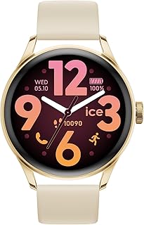 Montre Connectée Ice-Watch Ice Smart 3.0 avec GPS et Écran AMOLED 1,2, Étanche IP68 et Bracelet en Silicone pour Femme Active