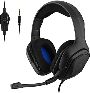 THE G-LAB Korp Cobalt Gaming Headset mit flexiblem Mikrofon und ultraleichtem Design, Xtra-Bass Sound System für präzisen Klang, ideal für Gamer, 237g, für alle Headgrößen