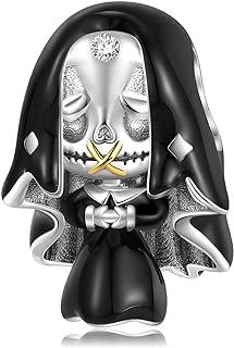 AIEGNOS Skull Charms for Women Bracelet 925 Sterling Silver Anime Charms for European Snake Charm Bracelet Necklace for Daughter Sister Christmas Birthday Gifts