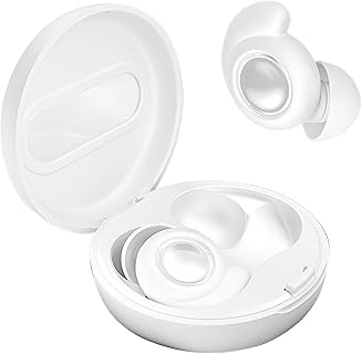 Mihauuke Écouteurs de Sommeil sans Fil avec Réduction de Bruit 35 dB et Silicone Ergonomique, Parfaits pour Dormir, Voyager ou Méditer sans Gêne