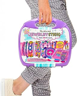 Just My Style My Very Own Jewelry Studio, Personalized Bracelet Making Kit With 1700+ Beads, Bead Kit Great for On-The-Go, Travel DIY Custom Accessories for Ages 6, 7, 8, 9